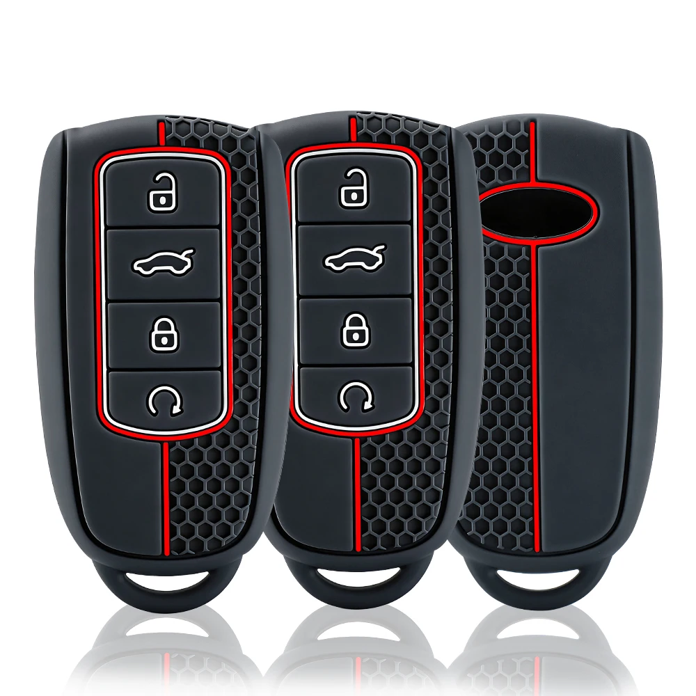 

Silicone Keychain Car Keys Accessories Holder Key Cover Case For Chery Omoda 5 C5 Tigo 7 8 Pro Max Tigo 7 8 Plus Arrizo 5 Plus