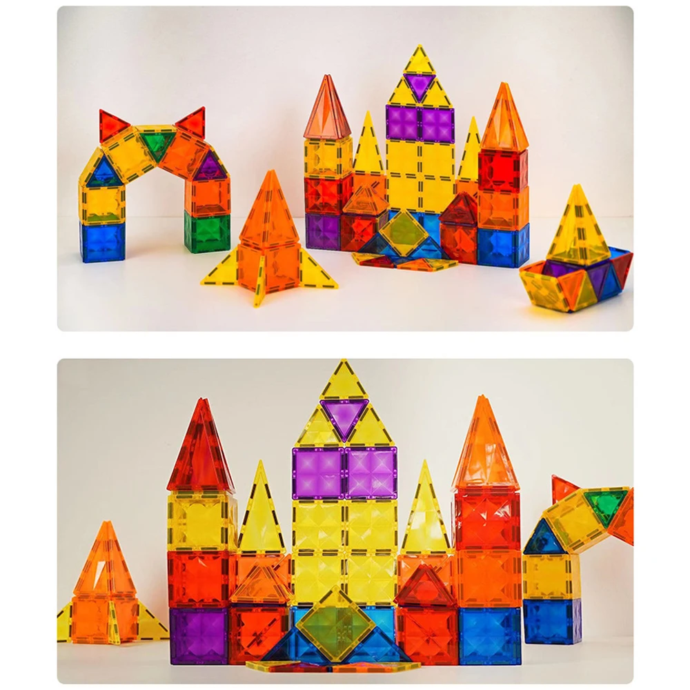 Foglio magnetico per bambini Blocchi magnetici Strumenti educativi Montessori Giocattoli per ragazze Set regalo di compleanno Trapano viso Puzzle magnetico