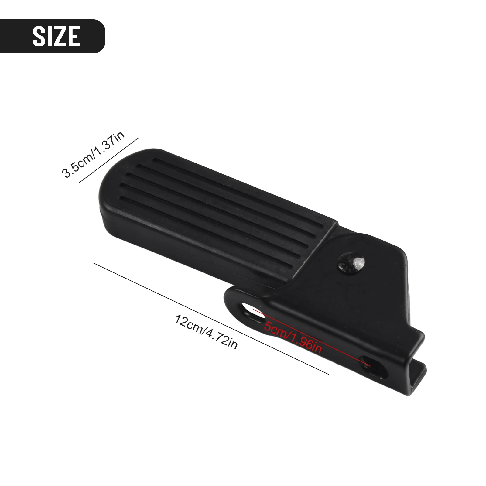 زوج بديل للدواسة الأمامية للدراجة الكهربائية مع تصميم قابل للطي ومطاط مقاوم للتآكل لدعم القدم الثابتة #2