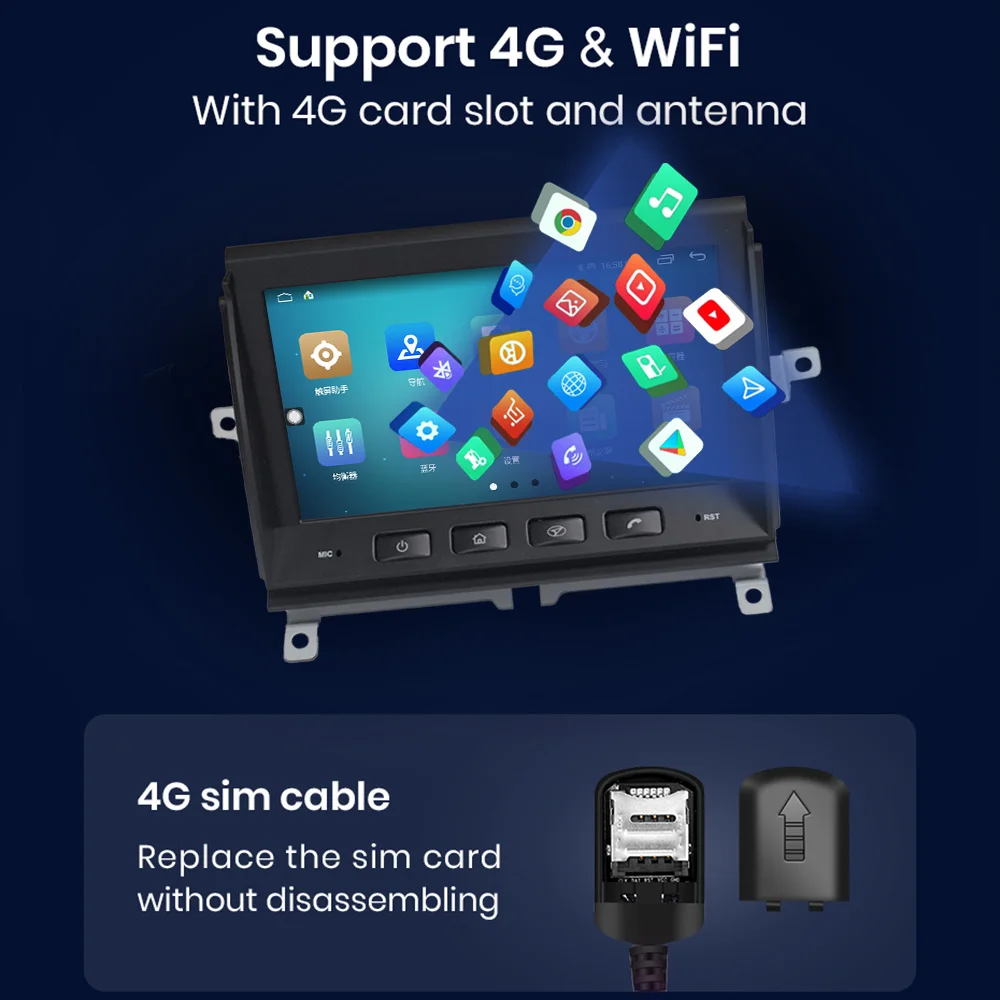 CHSTEK Android 14 Multimedia Player For Land Rover LR3 Discovery 3 L319 2004-2009 Auto Radio Car Stereo Carplay GPS WIFI 4G BT - view 3