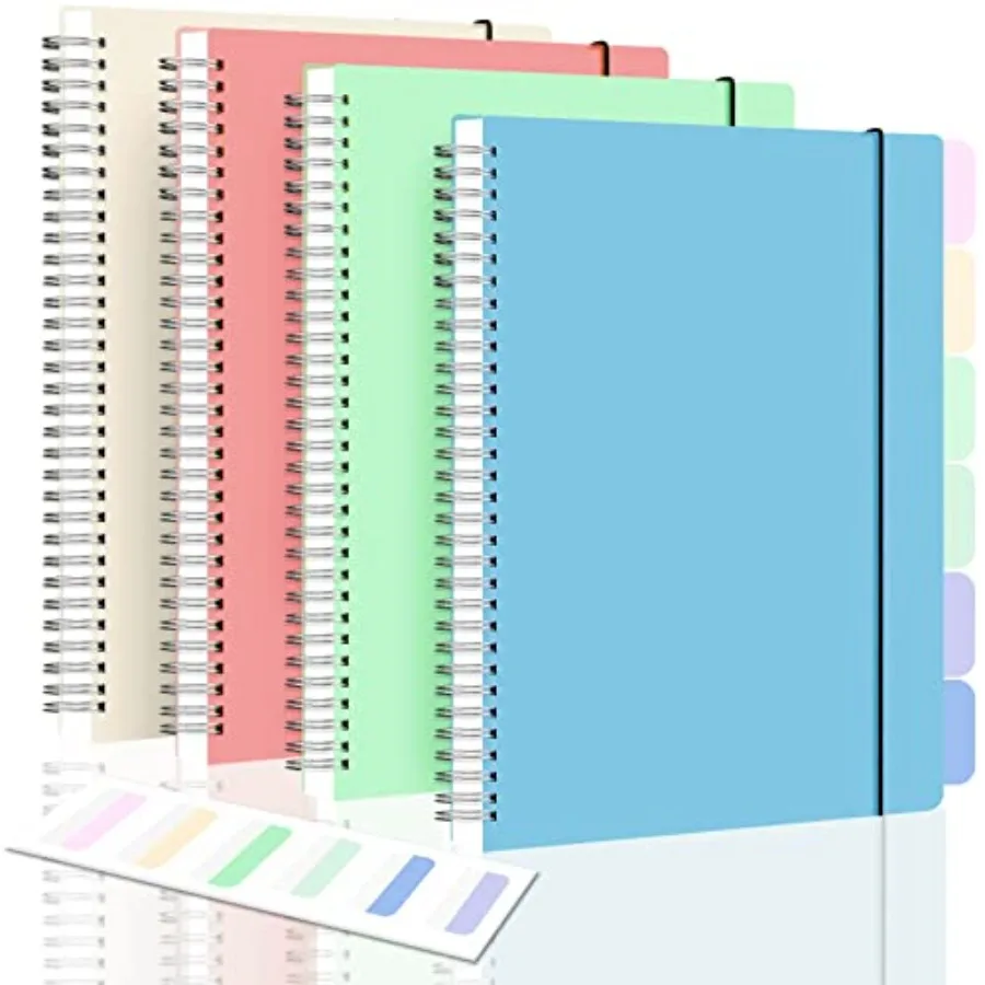 

Spiral Notebook, Notebook Journal, Lined Paper Journal Notebook Pack, A4 Large Subject Notebook for Work, School, Notes, 560 Pa