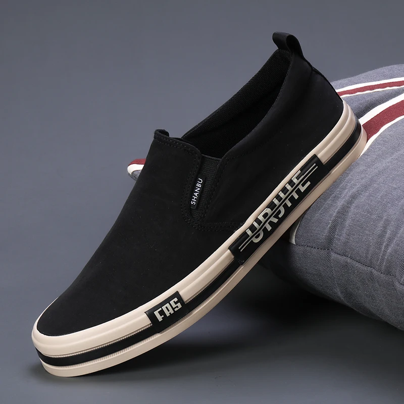 Men's Shoes Low Cut Canvas Shoes 2023 Spring Summer Sports Recreational Shoe Flat Shoes Breathable Men Vulcanized Shoes