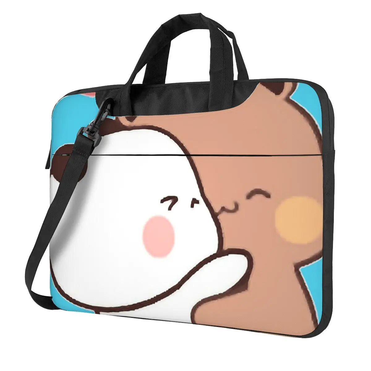 Peach And Goma Bubu Dudu Balloon Crossbody Laptop Bag Case  Resistant Protective Notebook Pouch for Macbook Pro Lenovo