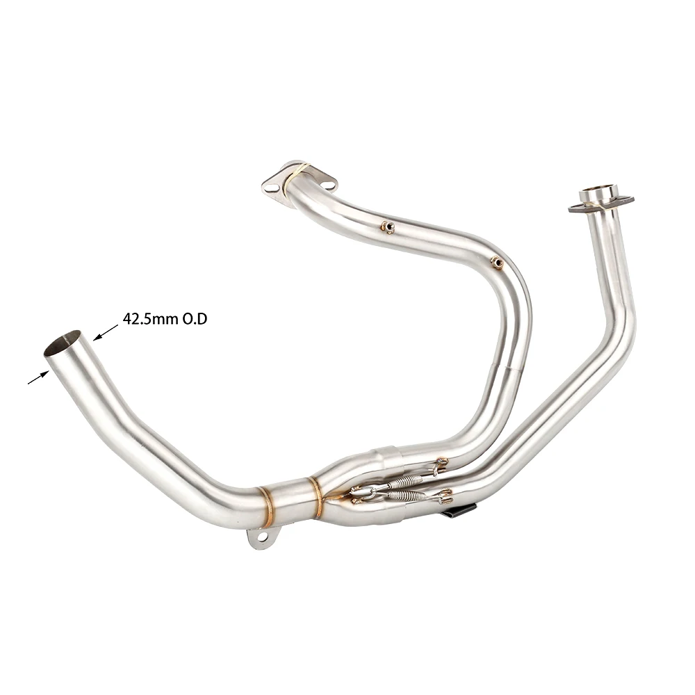 For Honda Transalp 650 Header Link Pipe 2000 2001 2002 2003 2004-2007 XL 650  650-XLV Escape Slip-on Motorcycle Exhaust Muffler