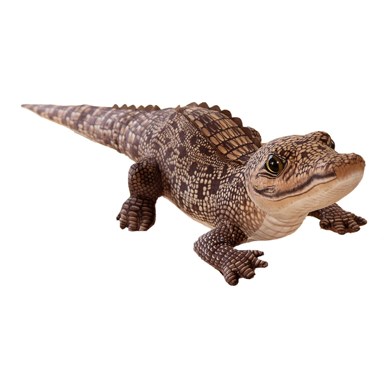 Peluche alligator de la vie réelle pour enfants, poupées de simulation de crocodile, oreiller Kawaii, cadeaux de Noël, animal, 100cm