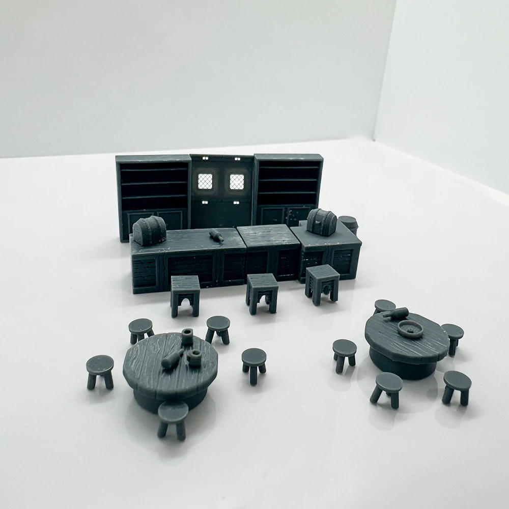 Bartheke-Kombimodell LYTS078 1/220 1/48 1/64 1/72 1/87 1/144 1/160 Z-Maßstab Miniaturszene
