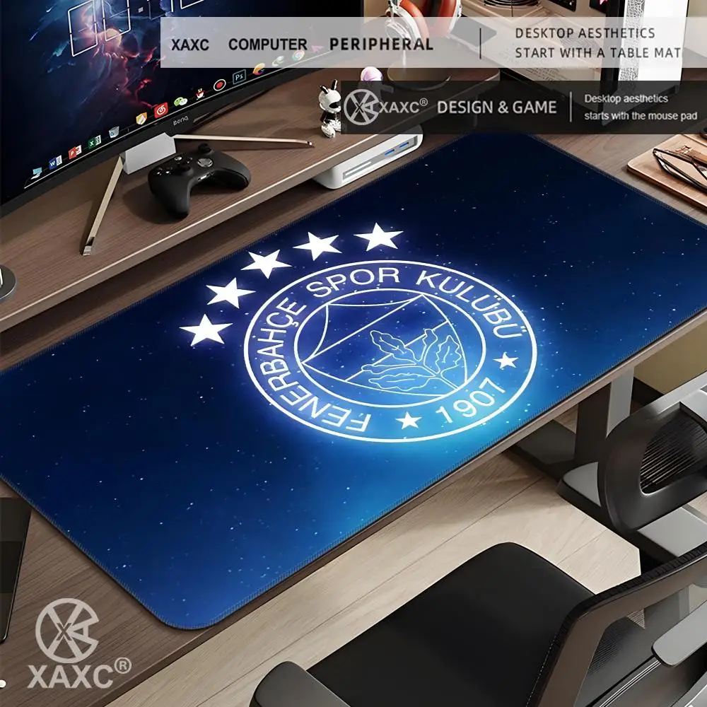 Turkey F-Fenerbahce SK Großes Gaming-Mauspad, Computer-Mauspad, Gamer-Laptop-Mauspad, Büro-XXL-Tastaturmatte, Schreibtischunterlage HYBXXC