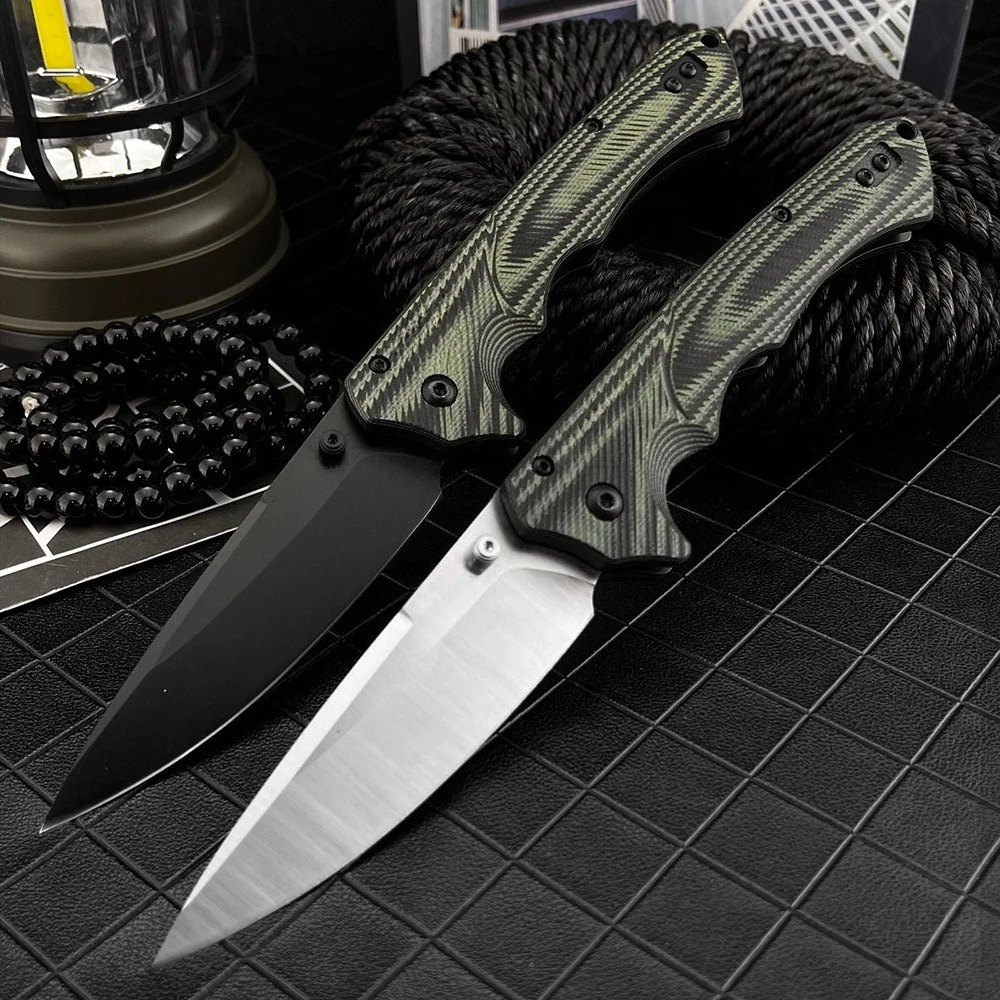 

615BK Универсальный практичный нож для активного отдыха, кемпинга, рыбалки, приключений в джунглях, EDC, боевой, для самообороны, охотничий, с рукоятью G10