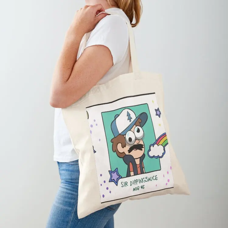 

Dipper Pines' Sir Dippingsauce Fake ID Card Replica Tote Bag shopping bags foldable shoping bag cute pouch bag