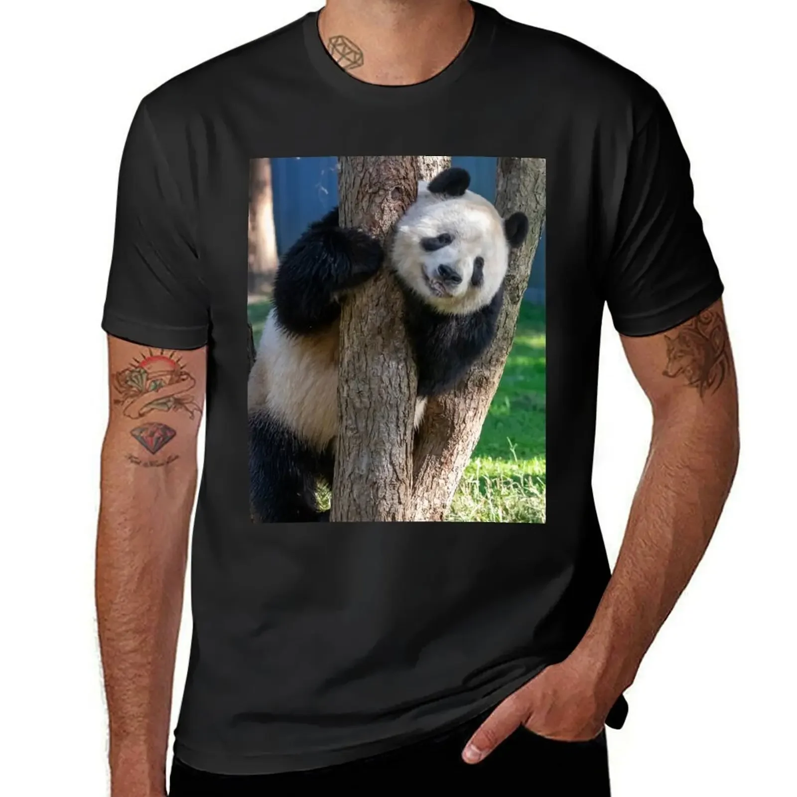 Giant Panda Tian Tian at the National Zoo T-Shirt cute tops custom shirt oversized graphic tee mens champion t shirts