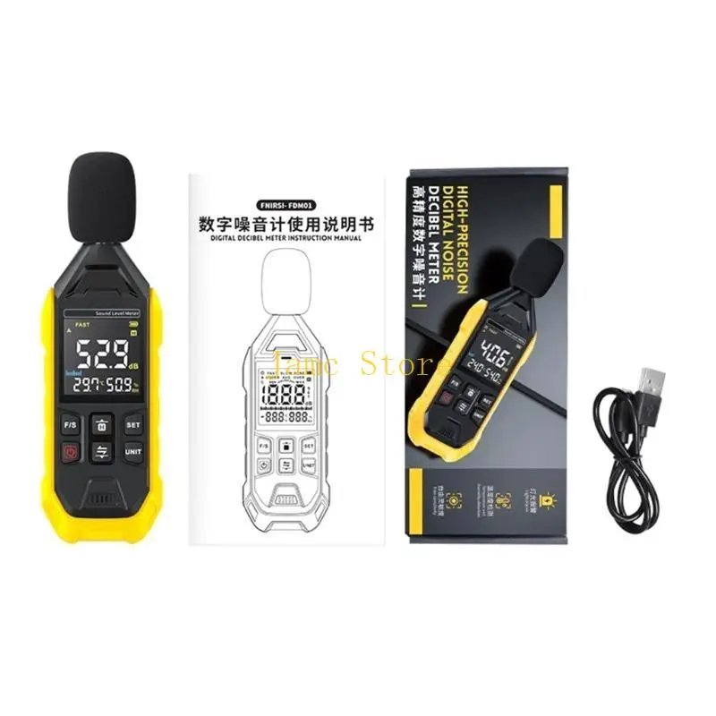 

LX0B Цифровой показатель уровня звука Decibel 30-130DB Диагностический инструмент мониторинг тестера