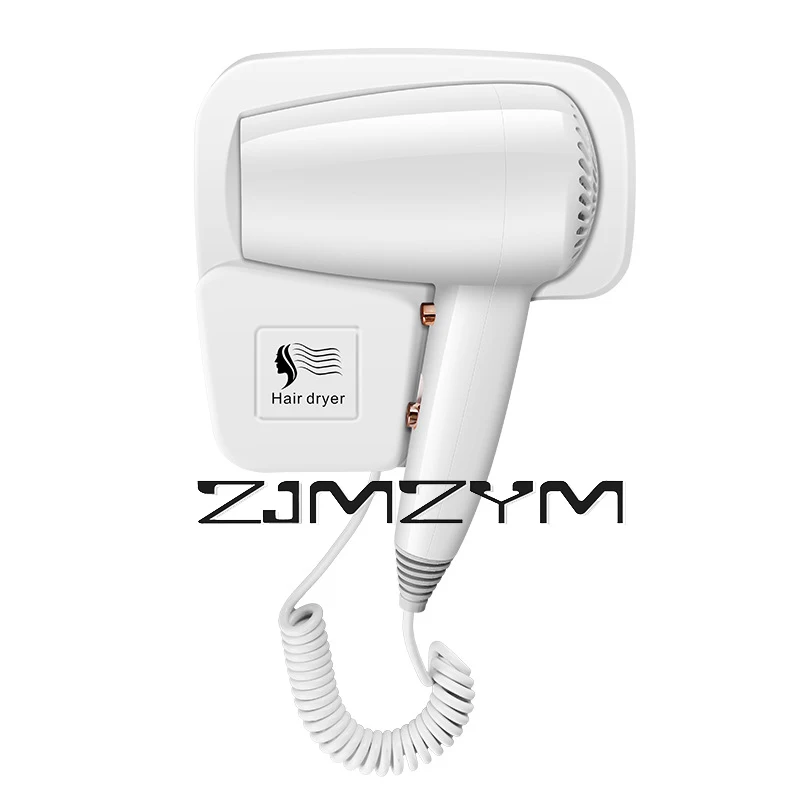 

1300W Hair Dryer Non Perforated Wall Mounted High-Power Fast Drying Negative Ion Hotel And Guesthouse Home Bathroom Hair Dryer