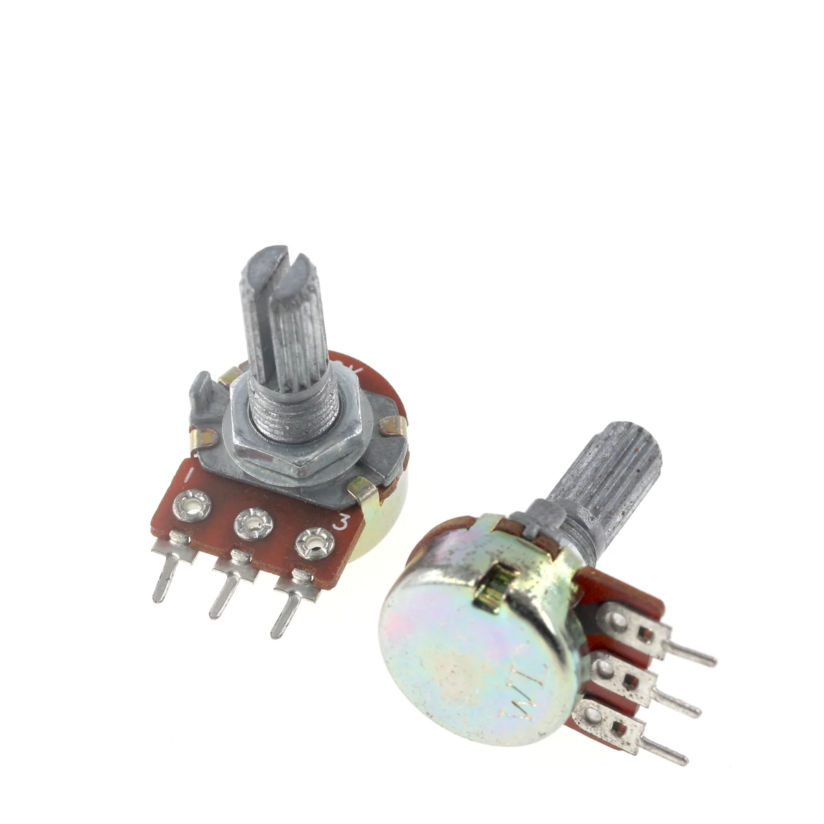 5 قطعة واحد مزدوج الجهد L15MM L20MM WH148 B1K B2K B5K 10K 20K 50K 100K 250K 500K 1M 3PIN 6PIN