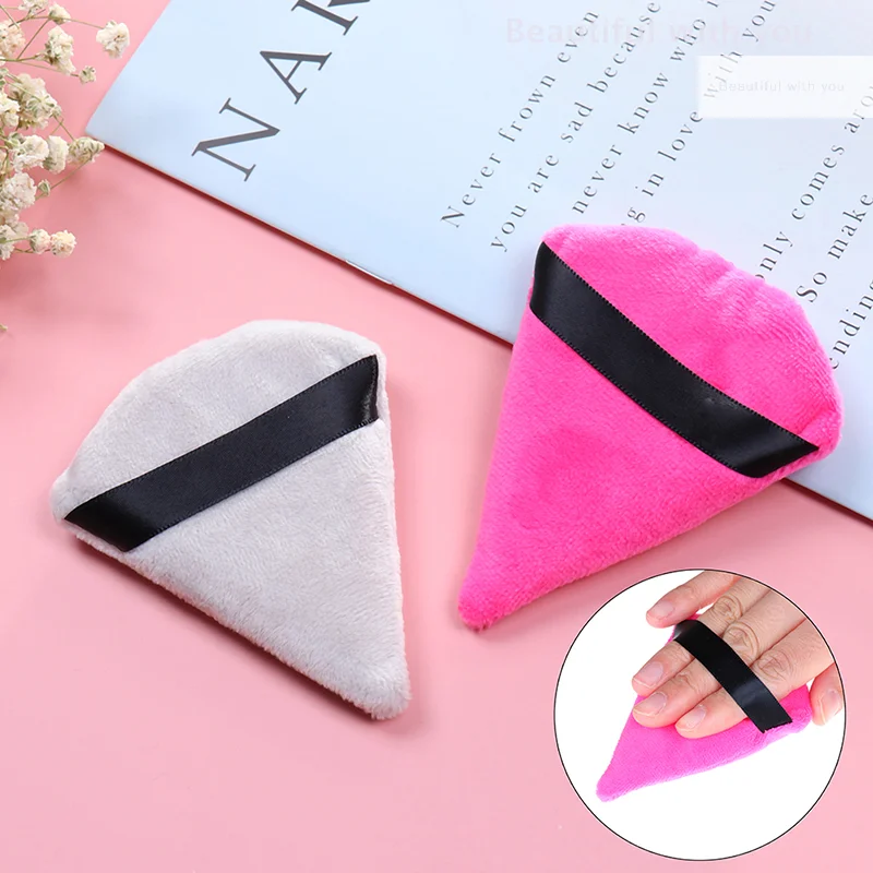 

Triangle Velvet Cosmetic Puff Mini Beauty Sponge Wet Foundation Makeup Puff Tool