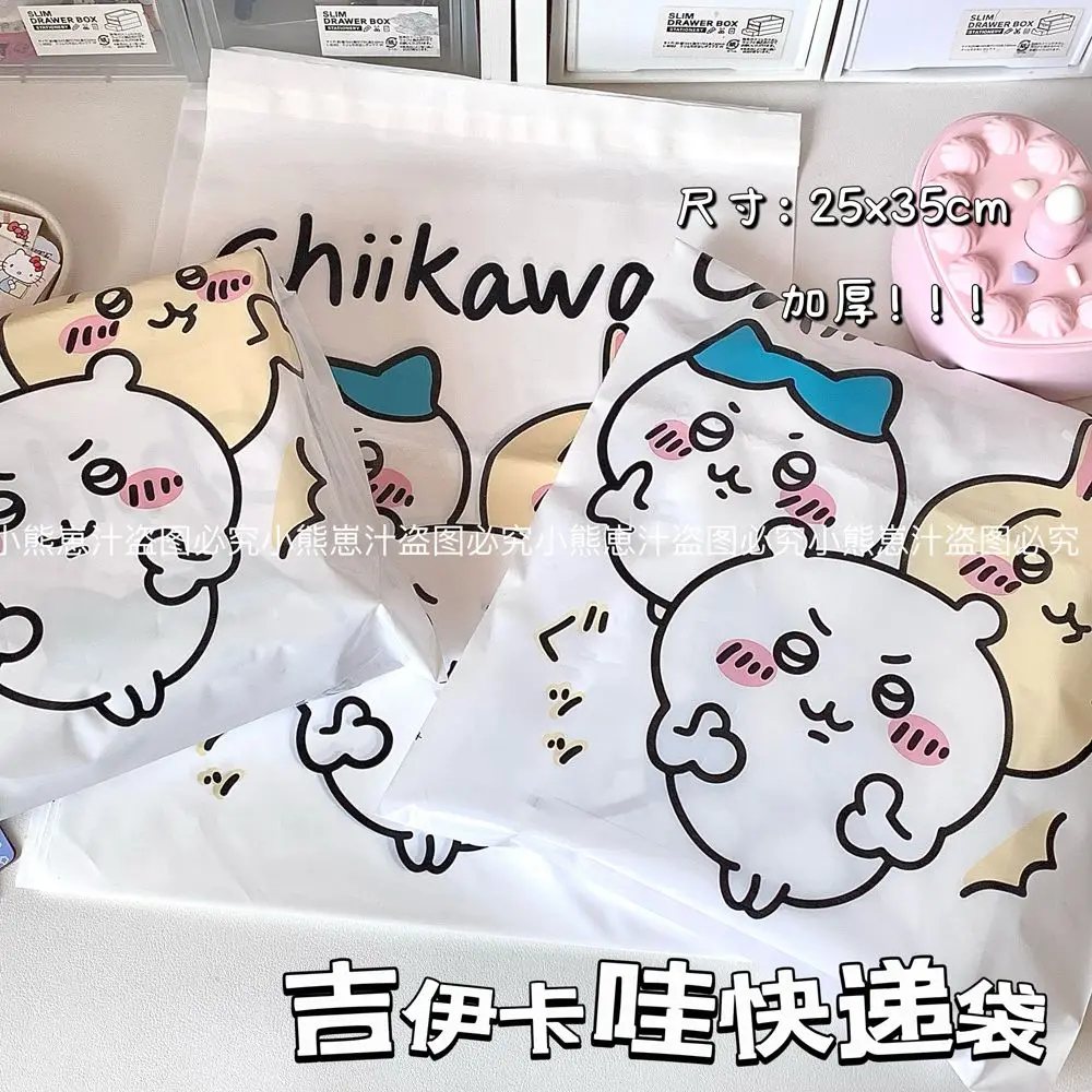 Anime Kawaii Chikawas Packaging Bag Hachiwares Usagis Girl Cartoon Thick Waterproof Aircraft Box Packaging Express Bag Special