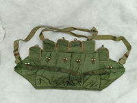 genuine ORIGINAL collect VIETNAM WAR CHINESE TYPE 81 56AK CHEST RIG AMMO POUCH GREEN