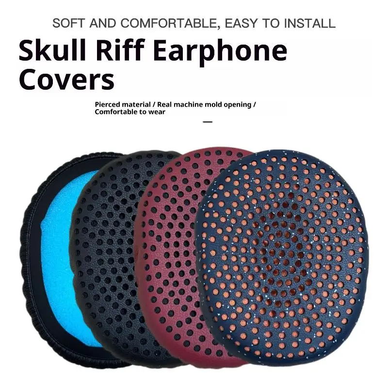 Almohadillas de espuma acolchadas para auriculares inalámbricos Skullcandy Riff, accesorios de repuesto, 1 Uds.