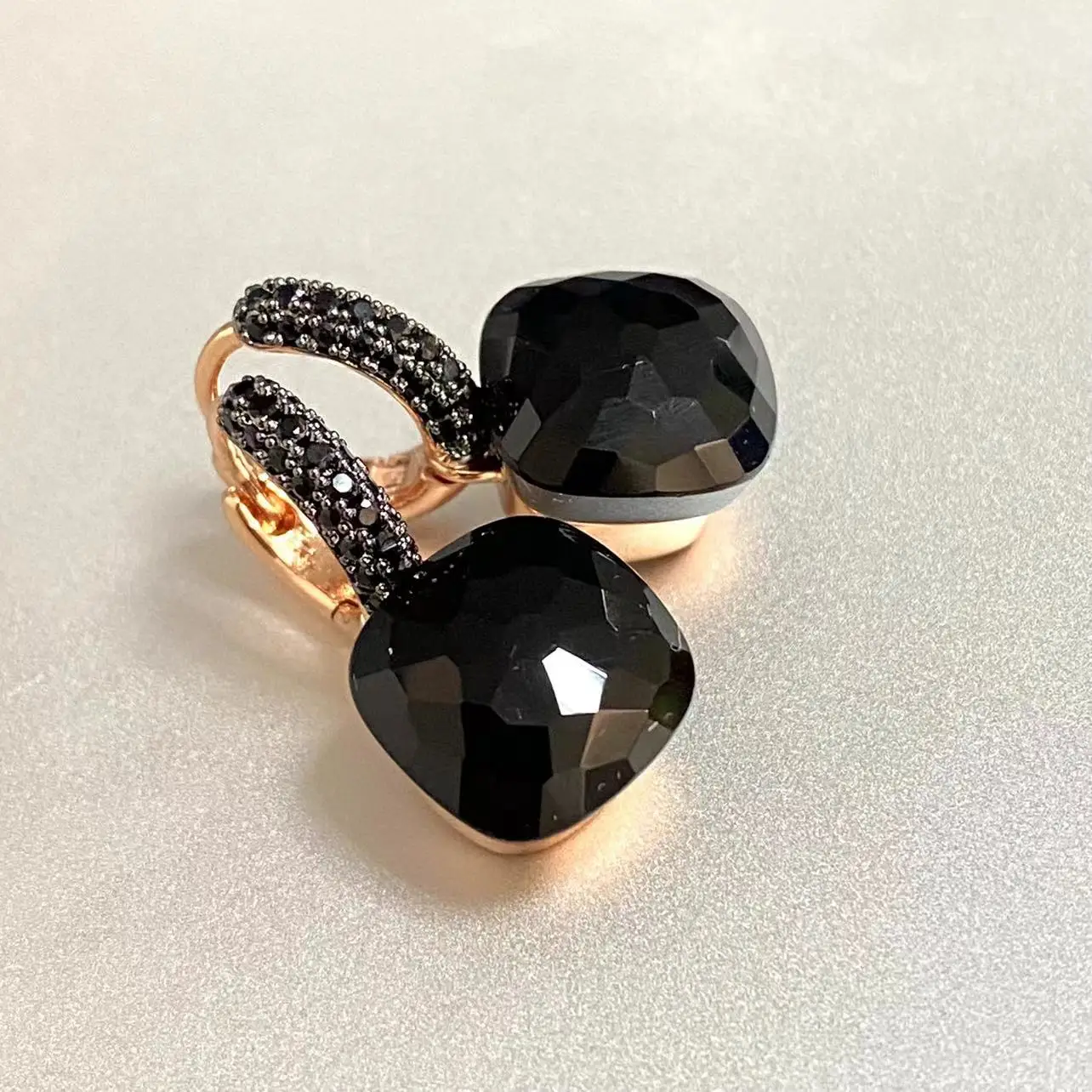 11.6mm Classic  Earrings Black Gun Plated For Women Black Zircon Drop Earrings Candy Square Crystal Earrings Party Gift