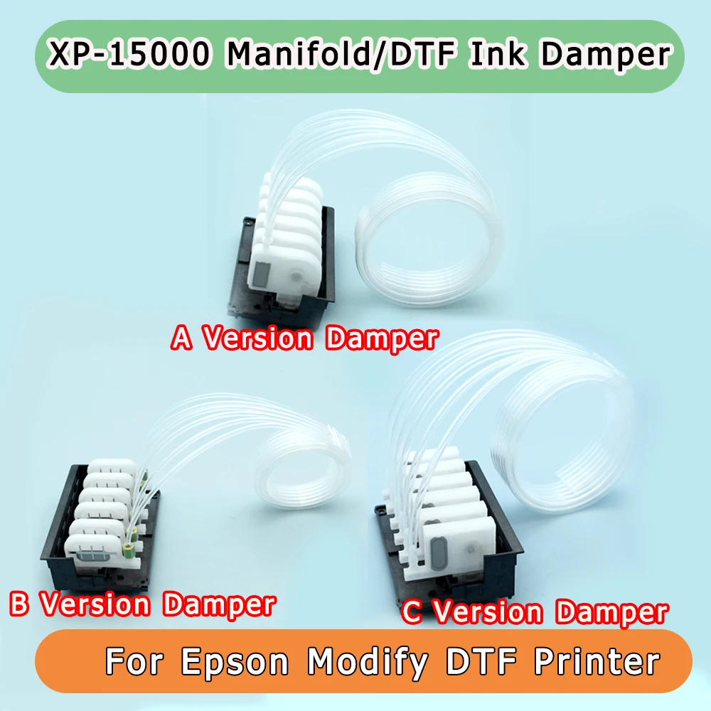 

XP 15000 Manifold Adaptor With Ink Tube DTF Ink Damper For Epson XP15000 XP-15000 DTF Convert Modifiy Printhead Damper Filter