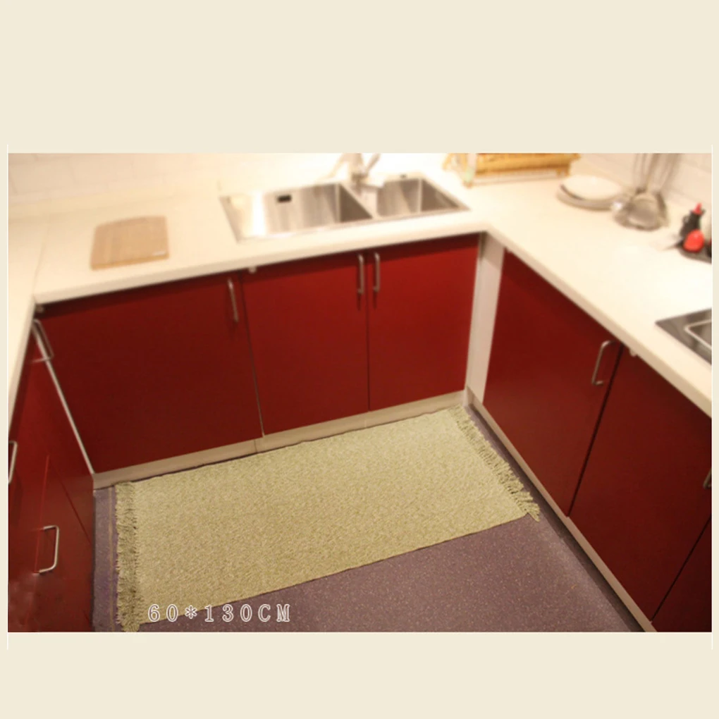 Japanese Style Absorbent Non-Slip Indoor Washable Door Floor Mat Woven Carpet Bathroom Kitchen Rug