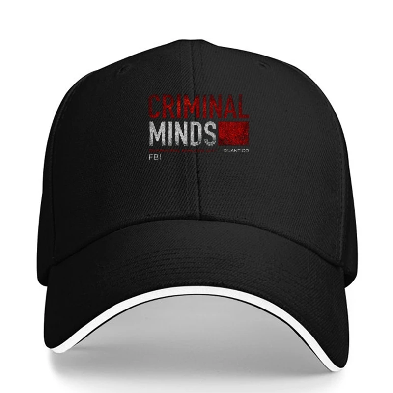 Classic Tshirt Criminal Minds Fbi Cbs Baseball Cap Oversize Men'S Baseball Cap