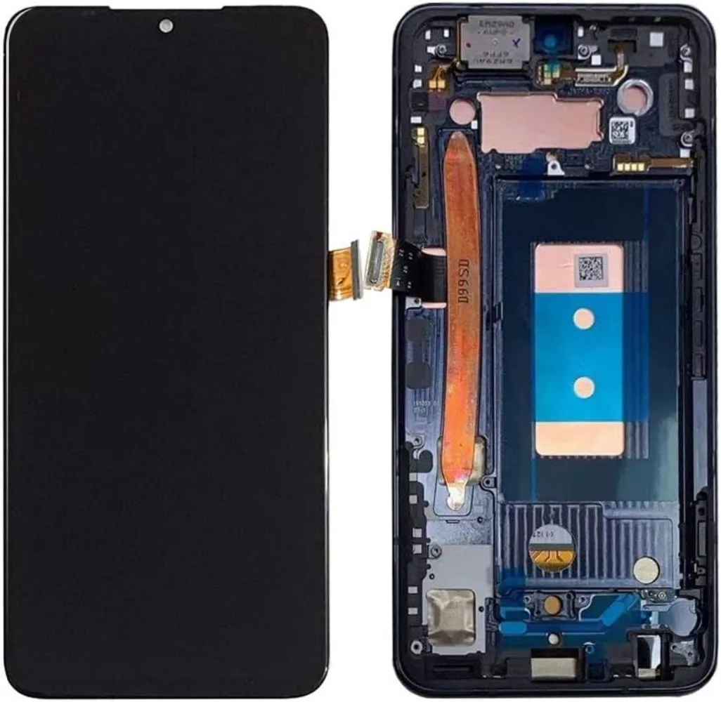 A+For LG G8X G8 G8S ThinQ LCD Display Touch Screen Digitizer Assembly With Frame Display For LG V50S LCD LLMG850EMW Replacement