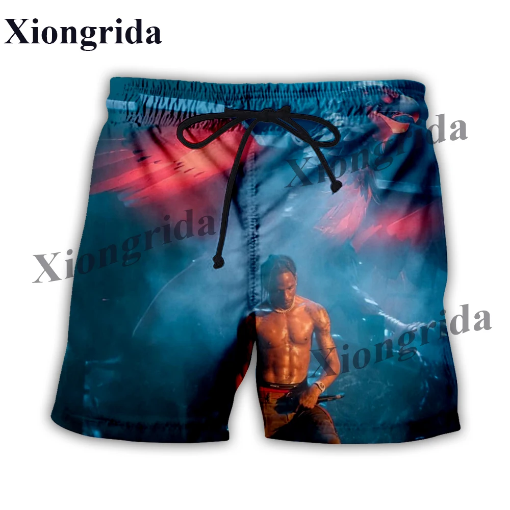 

New Cactus Jack Hip Hop Shorts ASTROWORLD 3D Print Beach Shorts Men Women Hip Hop Swimming Trunks Summer Streetwear Dropshipping