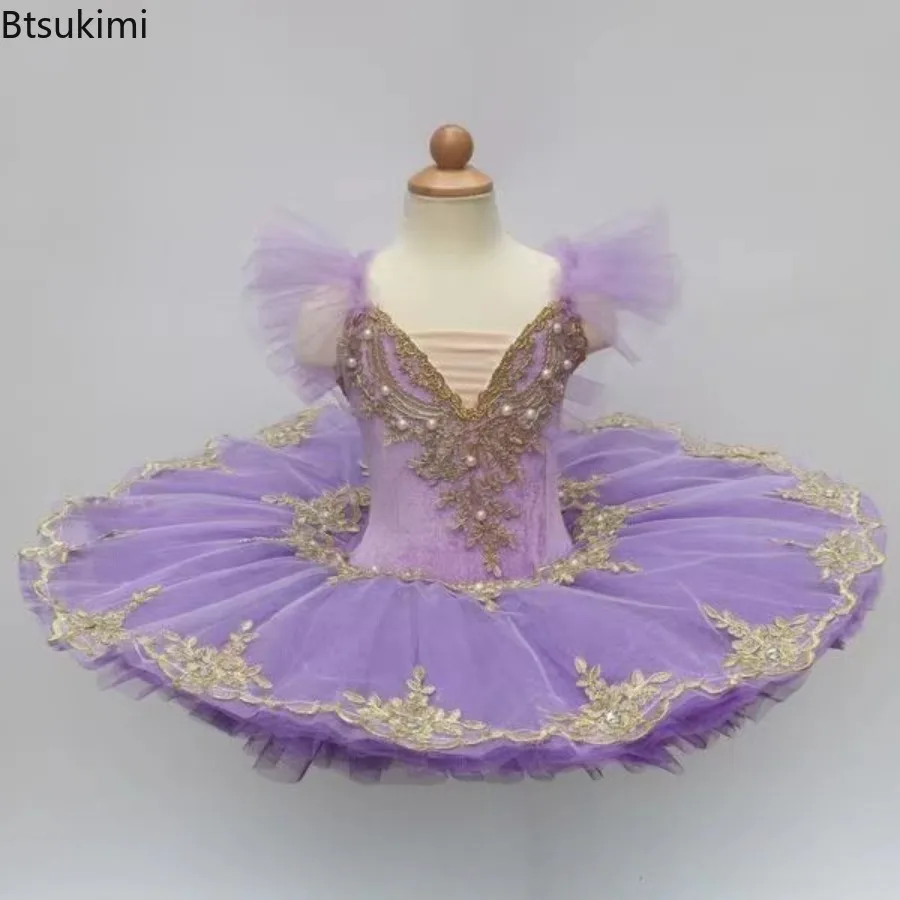 2026 Family Matching Outfits Tutu Mother Kids Ballet Leotard Dress Girl Dance Costume Mom Daughter Women Clothes Girls Dresses