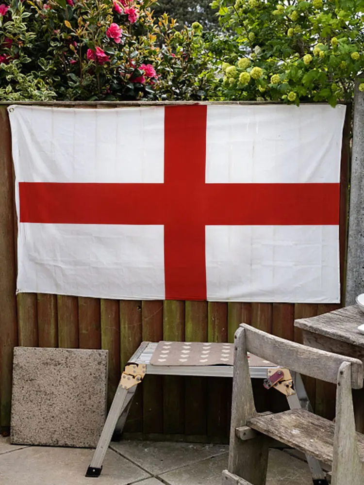 3x5 قدم إنجلترا العلم حية اللون الصليب الأحمر المملكة المتحدة إنجلترا العلم عالية الجودة الإنجليزية الأعلام الوطنية مع الحلقات زخارف للحانات الطرف #5