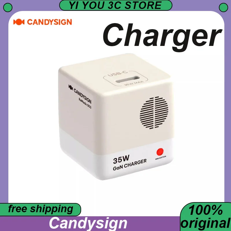 

Candysign PA502 Fast Charging 35W Type-C AFC,PD3.0,QC2.0,DCP Gallium Nitride Quick Charger For Apple Huawei Samsung Portable