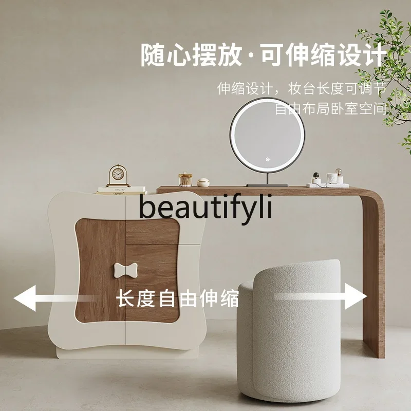 Dresser storage cabinet integrated antique makeup table bucket cabinet bedroom retro bedside locker