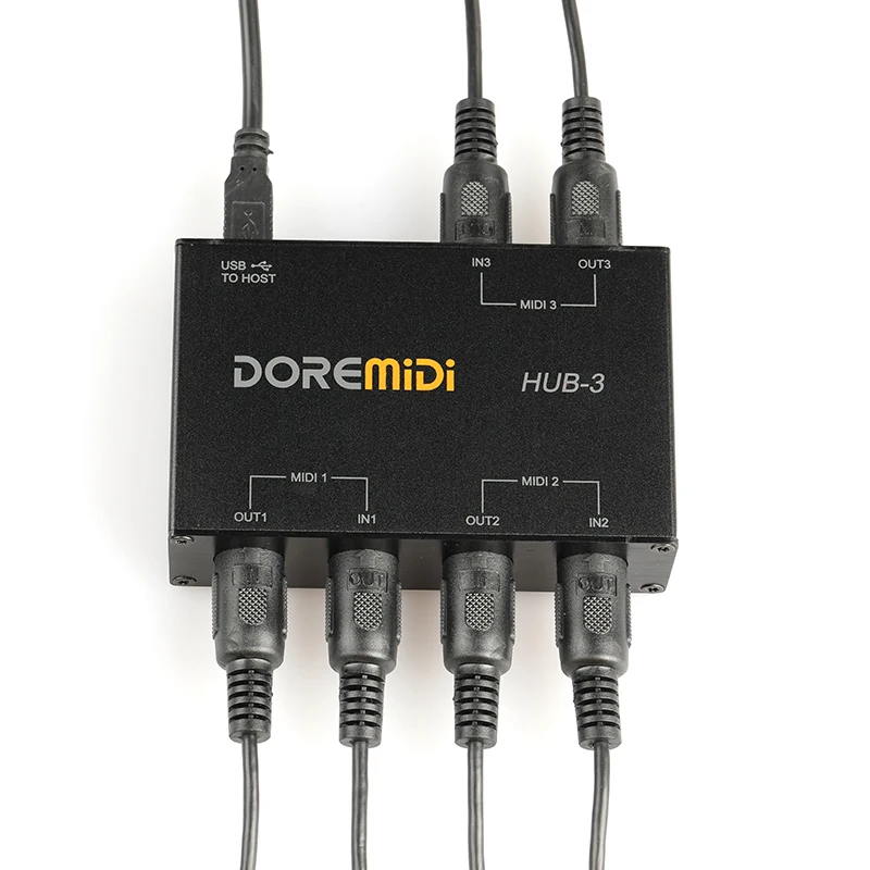 DOREMiDi MIDI 3x3 Box USB interfejs MIDI HUB-3