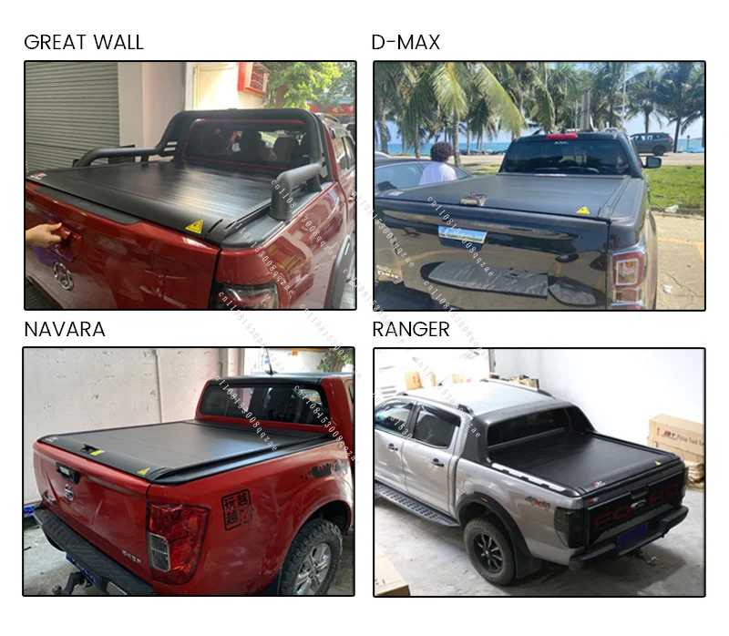 Pickup Truck Bed Roller Shutter Lid Tonneau Cover for JAC T9 JAC T8  Pro T6 Hunter EV