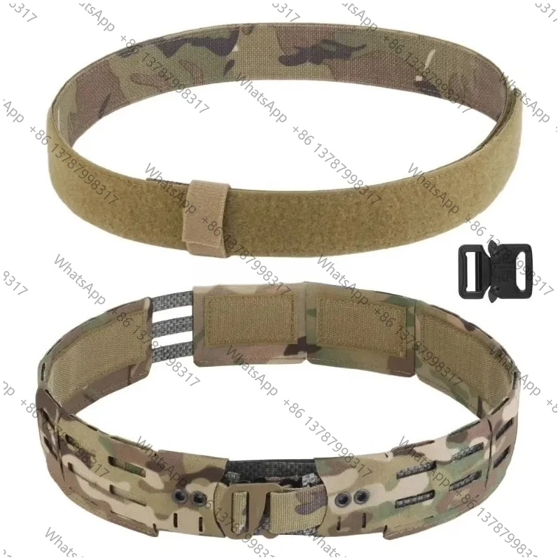 Tactical WRC Combination Belt MOLLE Hunting Training Combat Belt Replaceable Fasteners Airsoft War Game Lightweight Waistband
