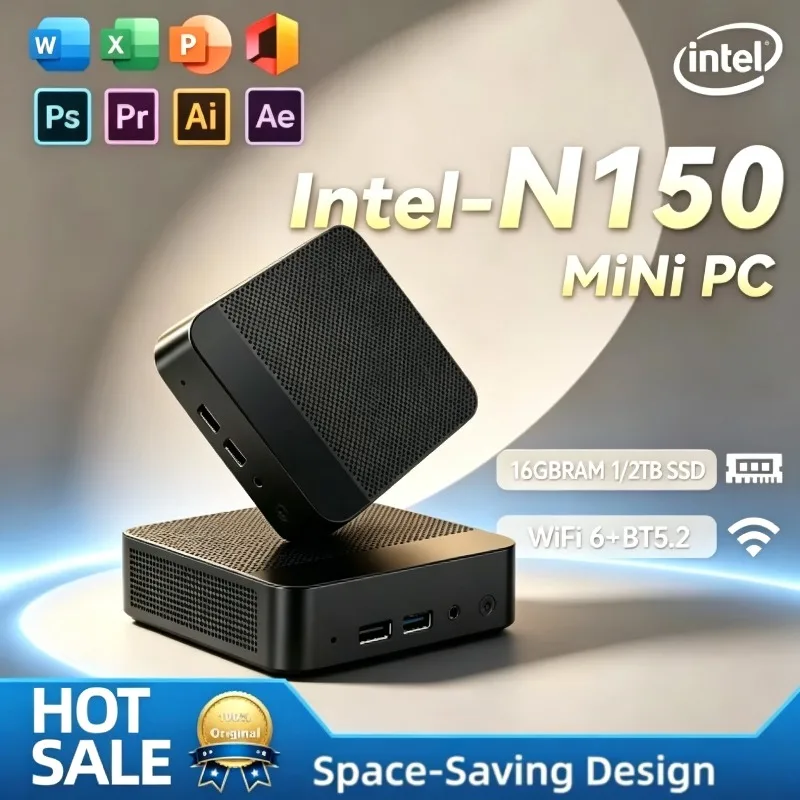 new-compact-intel-n150-mini-pc-multiple-configurations-nvme-ssd-wifi6-triple-4k-silent-desktop-for-home-office-media-editing