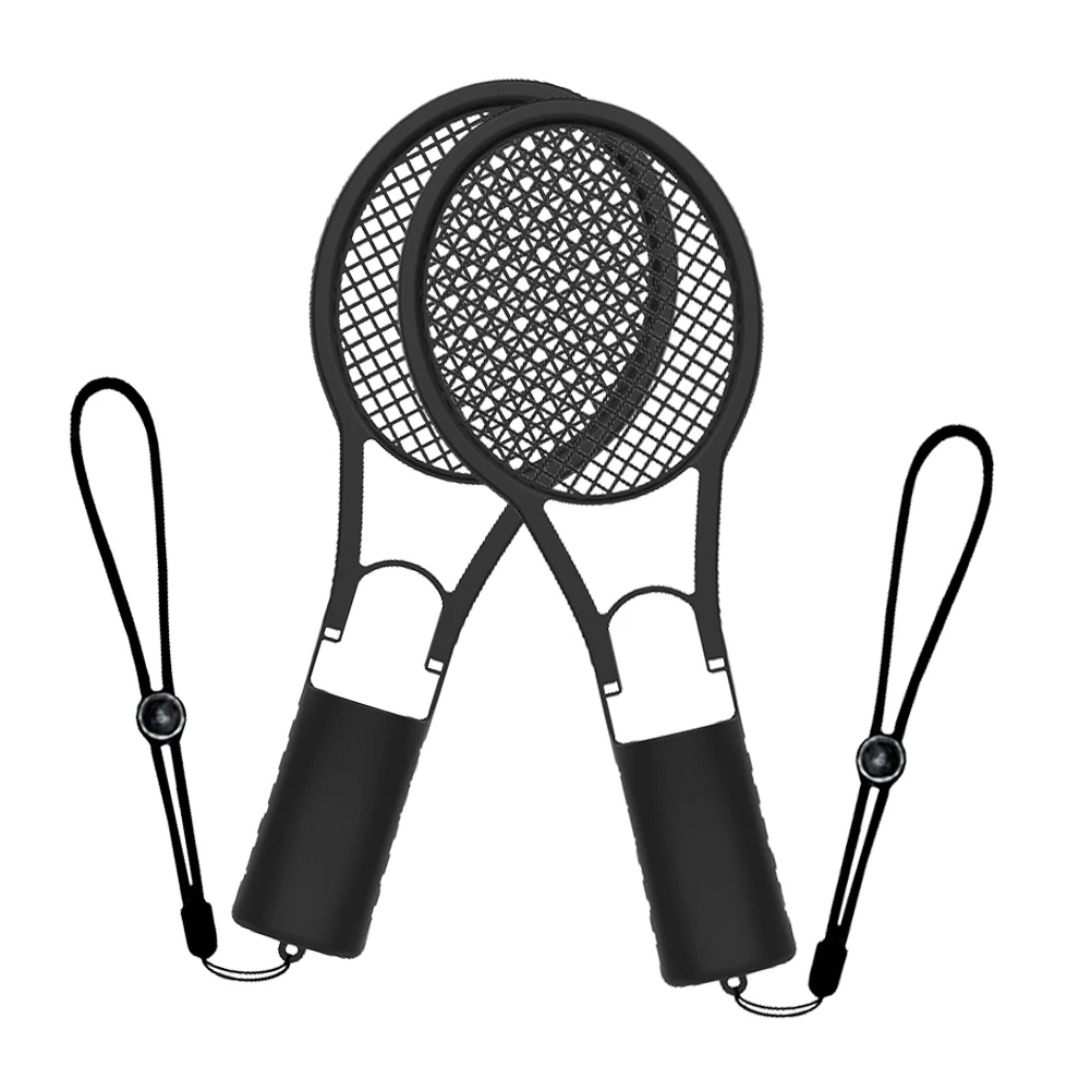 2 قطعة مضرب تنس لنينتندو للتبديل 2 Joy-Con وحدة تحكم قبضة ملحقات التنس مجموعة الملحقات الرياضية