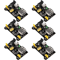 6PCS 3.3V 5V MB102 Breadboard Power Supply Module DC 6.5-12V USB for Arduino Solderless Bread Board