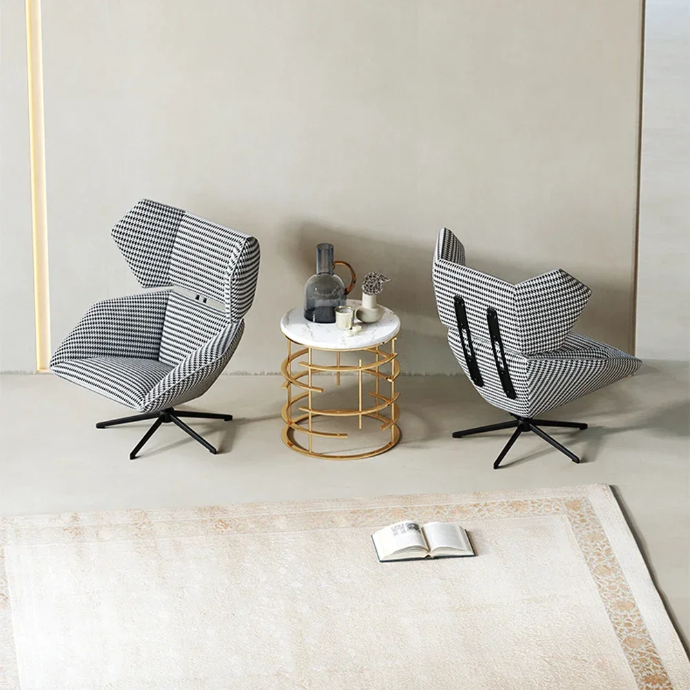 Modern new living room accent chairs single sofa chair rotating chairs for home bedroom furniture price image 4