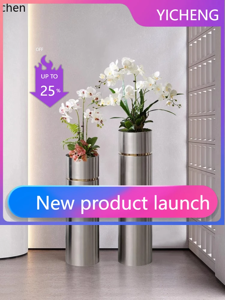 

LYY Floor Flower Pot Living Room TV Cabinet Side Artificial Green Plant Vase Decoration Ornament