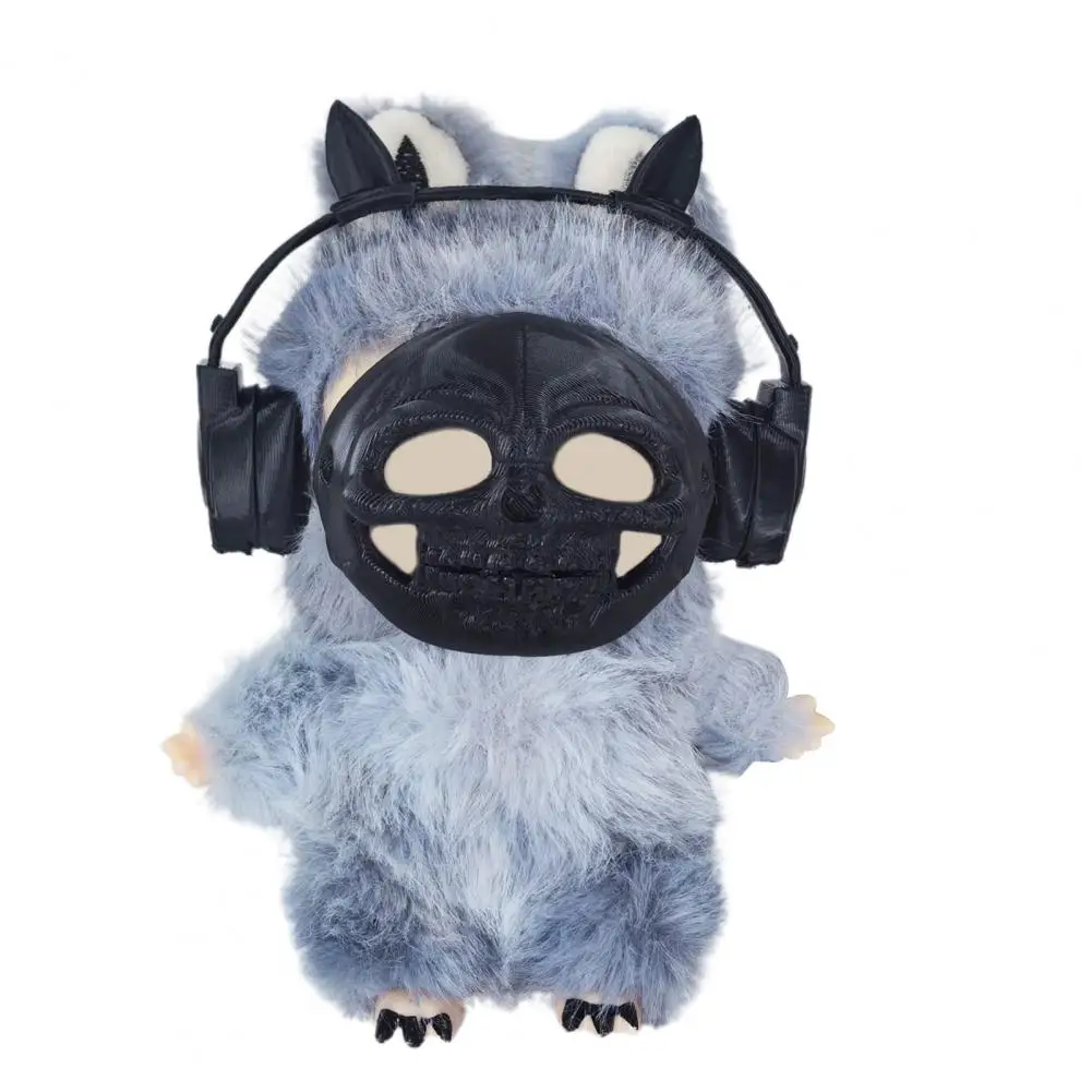 ドレスアップアクセサリー 3Dプリント人形コスチュームセット マスク、イヤホン、おもちゃのピストル付き DIYロールプレイファッションドール服