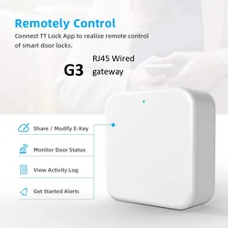 G3 TTlock Smart Lock Gateway Connector  Wifi Bridge Bluetooth  compatible To RJ45 Ethernet Remote Control Unlock