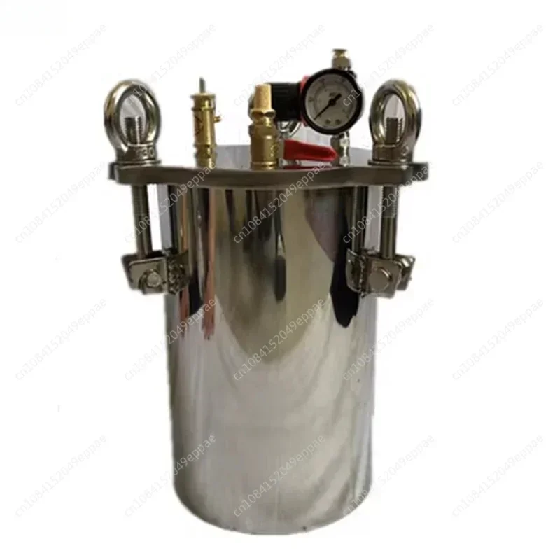 2L 304 Stainless Steel Dispenser Pressure Tank Pressure Barrel Dispensing Valve Fluid Dispensing Storage Bucket