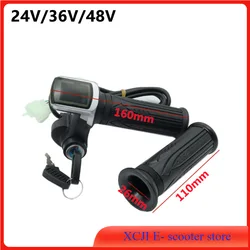 24V 36V 48V E-Bike Electric Bike Bicycle Scooter Throttle LCD Display with Key Lock