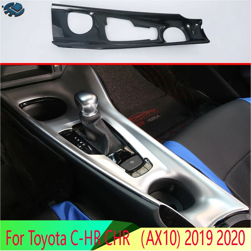 For Toyota C-HR CHR (AX10) 2019 2020 Car Accessories Gear Shift Panel Center Console Cover Trim Frame Car Styling Sticker