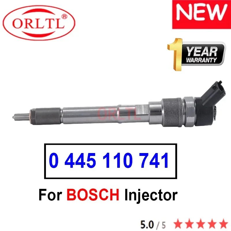 

ORLTL New 0445110741 Diesel Common Rail Fuel Injector 0 445 110 741 FOR DK4C, EURO 4 ENGINE