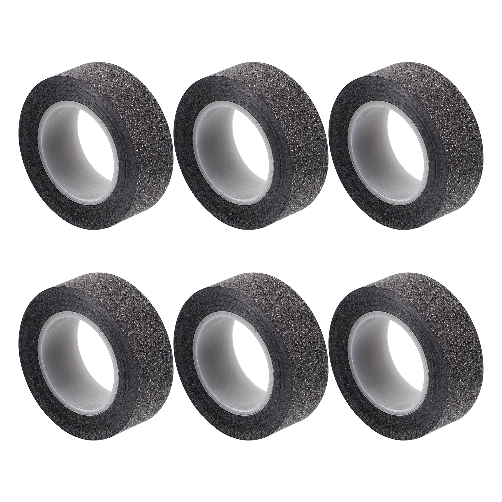

6pcs DIY Glitter Washi Tape Black 10m Roll Craft Paper Tape for Scrapbooking Gift Wrapping Decorative Projects