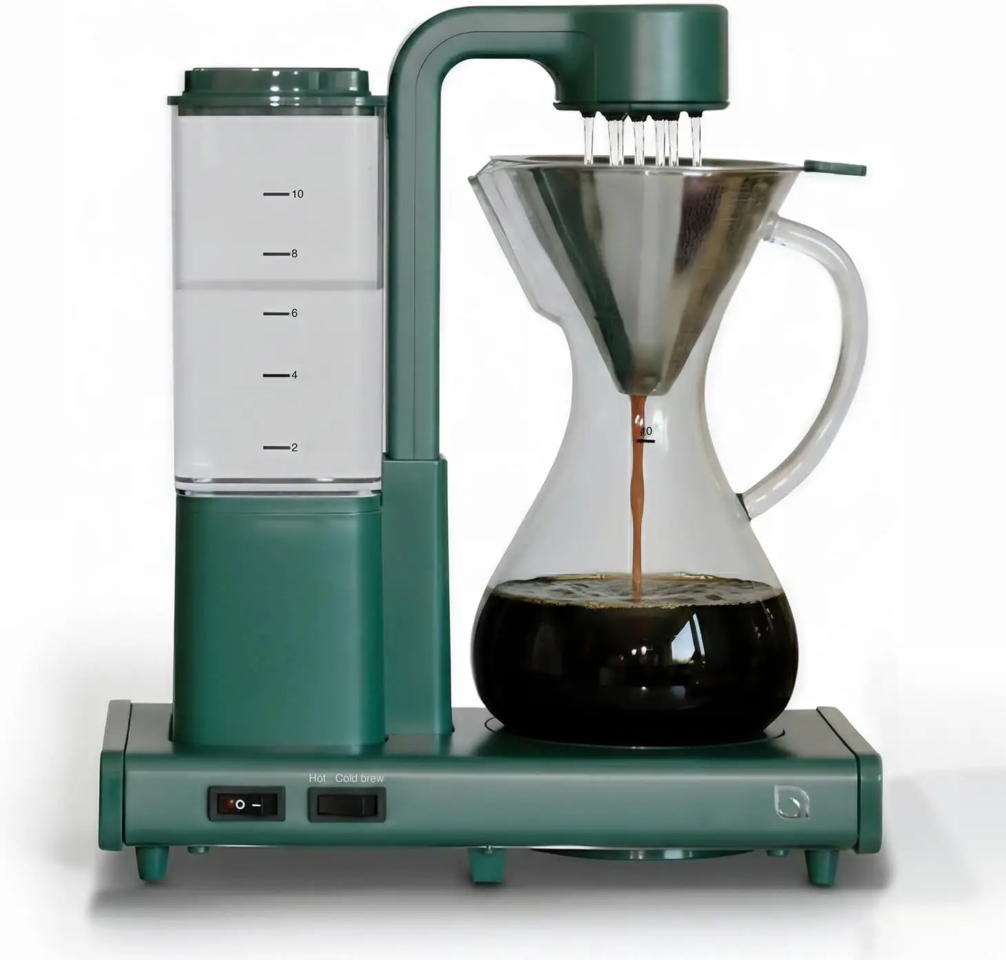 10 Cup Drip Coffee Maker, Automatic Pour Over Coffee Maker with Glass Carafe and Auto Shut-Off Feature, Suitable for Hot