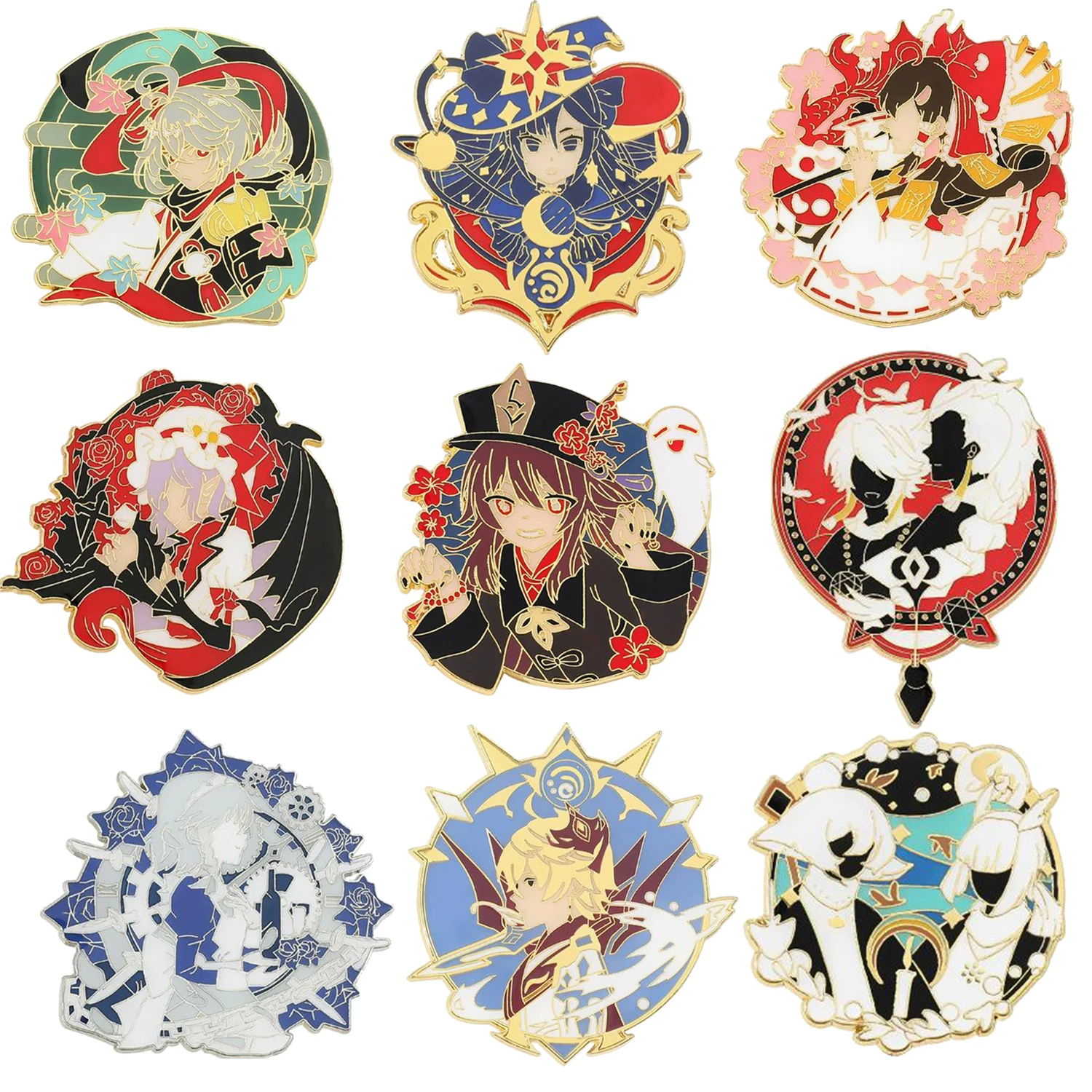 شارة دبوس معدني عالي الجودة فنغ يوان عشرة آلاف بروش شارة قلادة أنيمي