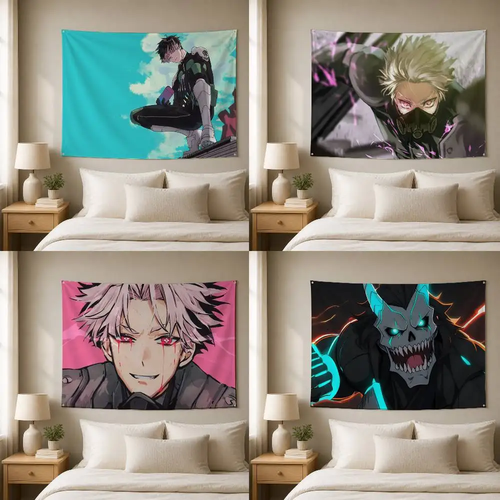 Kaiju No. 8  Decorative Wall Flag Banner for Home Garden Garage Indoor Outdoor Decor