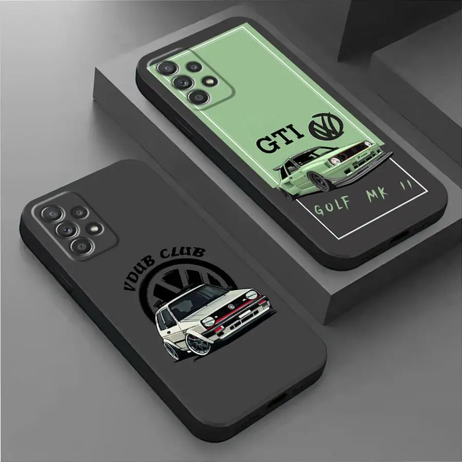 Cars G-T-I-Logo Phone Case for Samsung Galaxy A54 A52 A53 A73 A21s A23 A25 A31 A32 A33 A41 A52s A53 A55 A71 A72 Cover